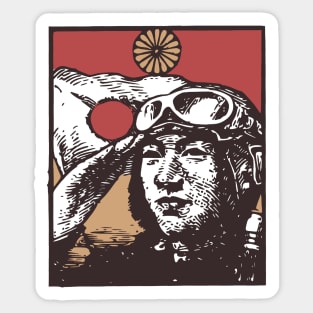 Japanese Pilot - WW2 Sticker